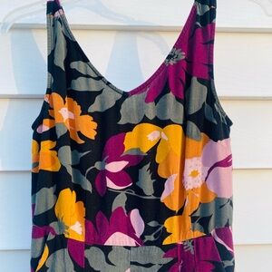 Floral Sleeveless Jumpsuit